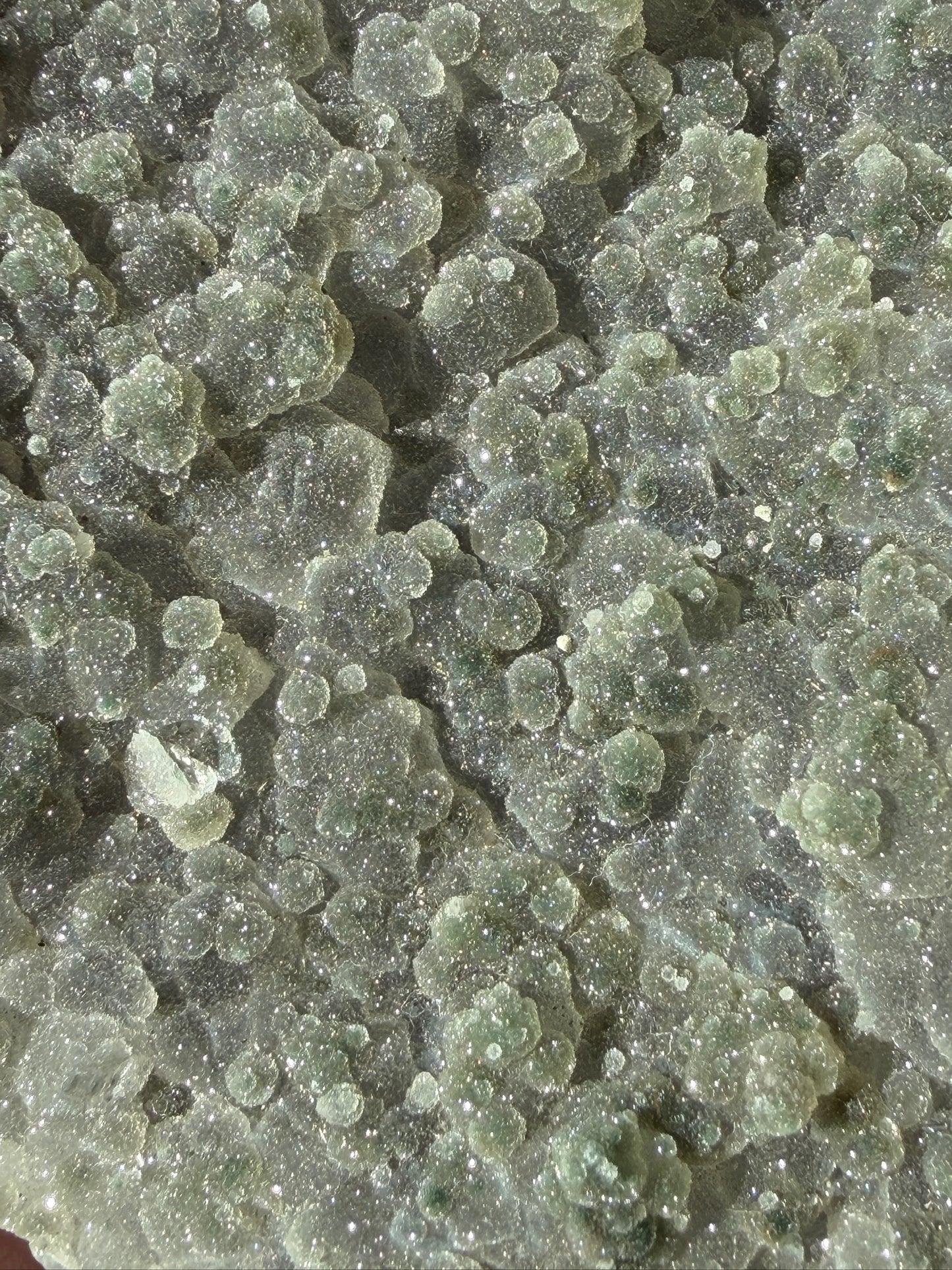 Green Amethyst Druzy Slab