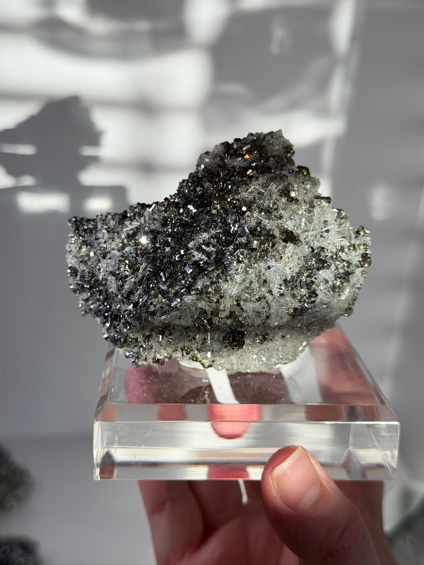 High Grade Pyrite, Sphalerite with Needle Quartz