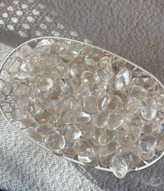 Clear Quartz Tumbles - AAA Grade