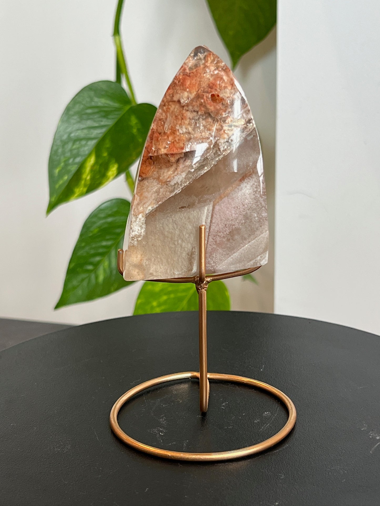 AAA Grade Garden (Lodolite) Quartz on Stand