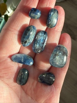 Blue Kyanite Polished Gems - Nepal
