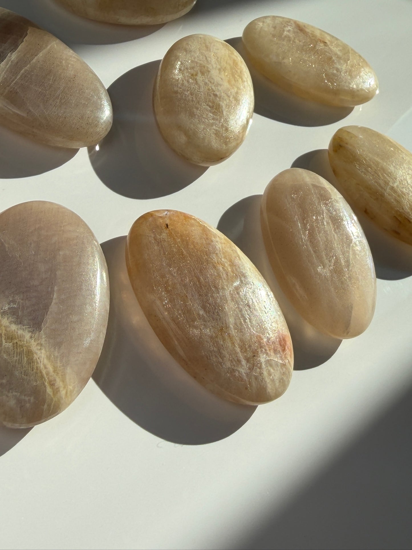 High Grade Flashy Moonstone Palms