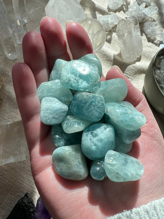 Aquamarine Tumbles (Premium Quality 'AA' Grade)