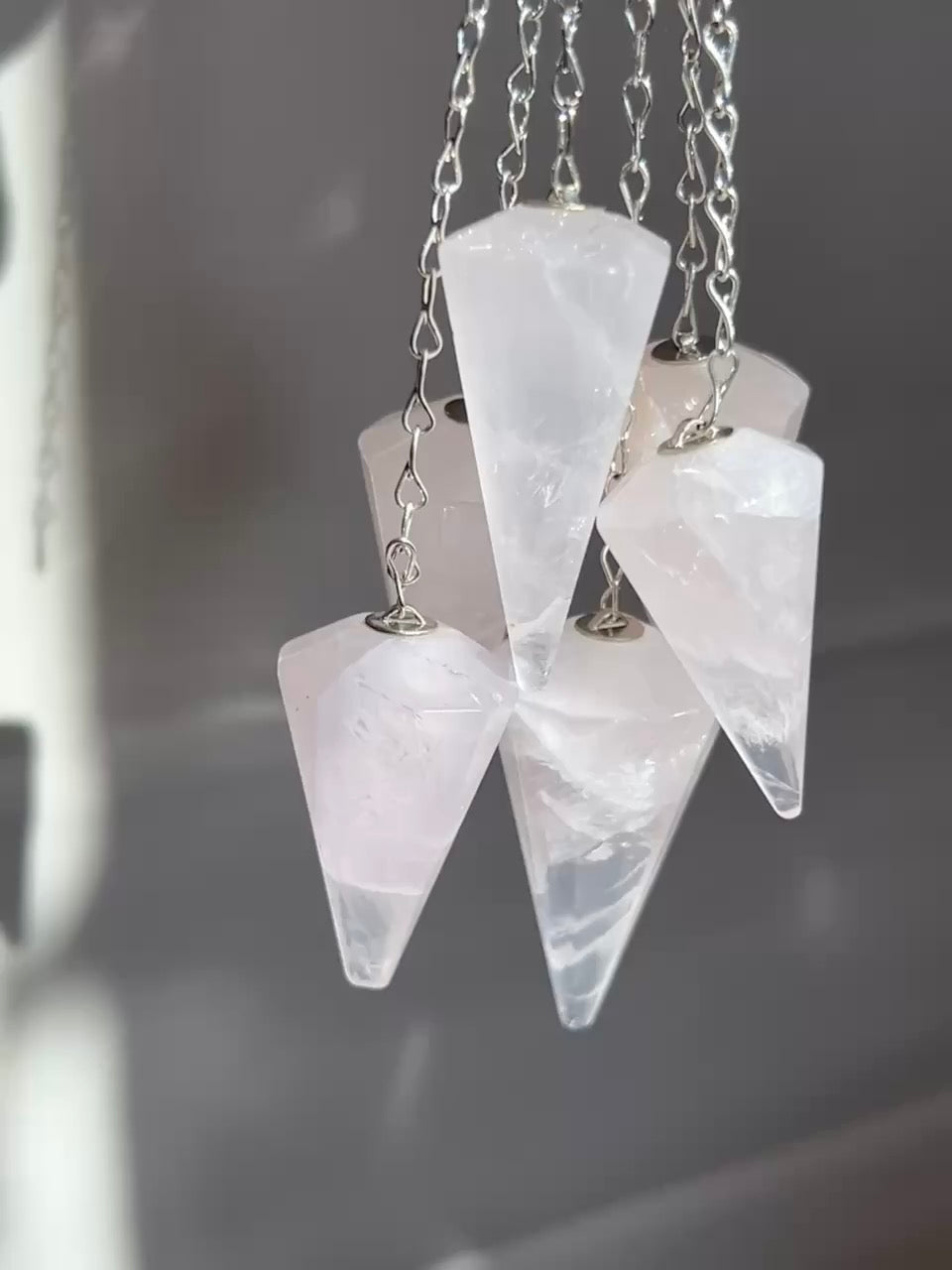 Rose Quartz Pendulums