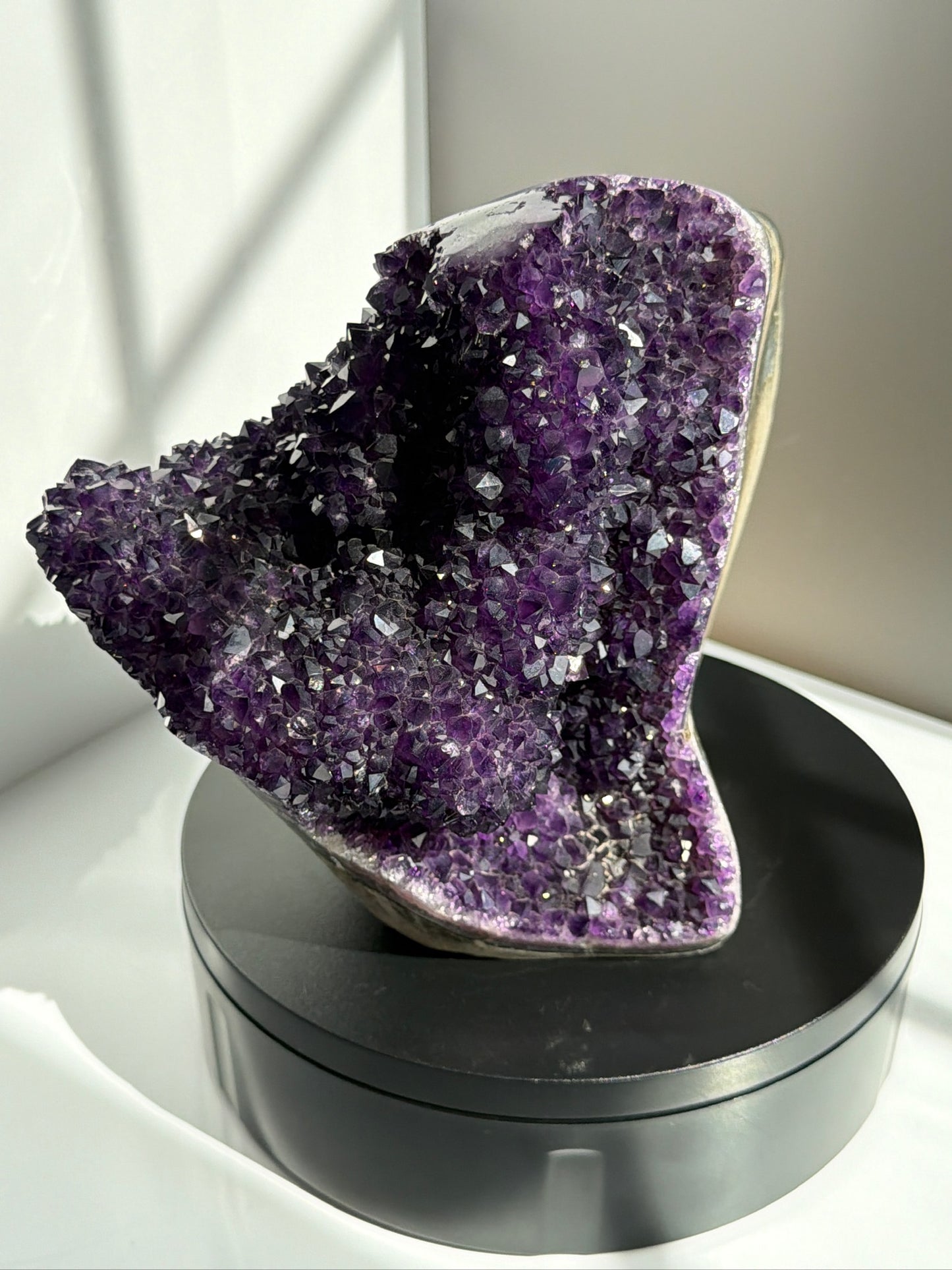 AAA XL Deep Purple Wrap-Around Amethyst Cut Base