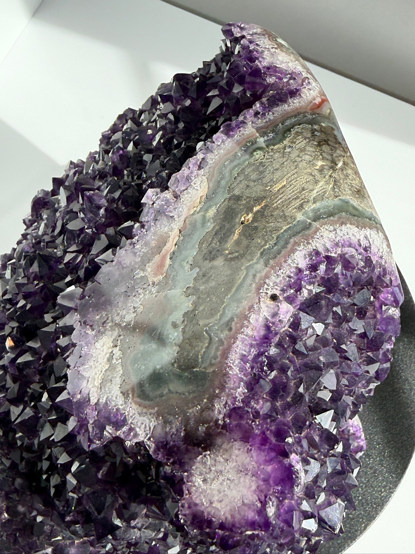 AAA XL Deep Purple Wrap-Around Amethyst Cut Base