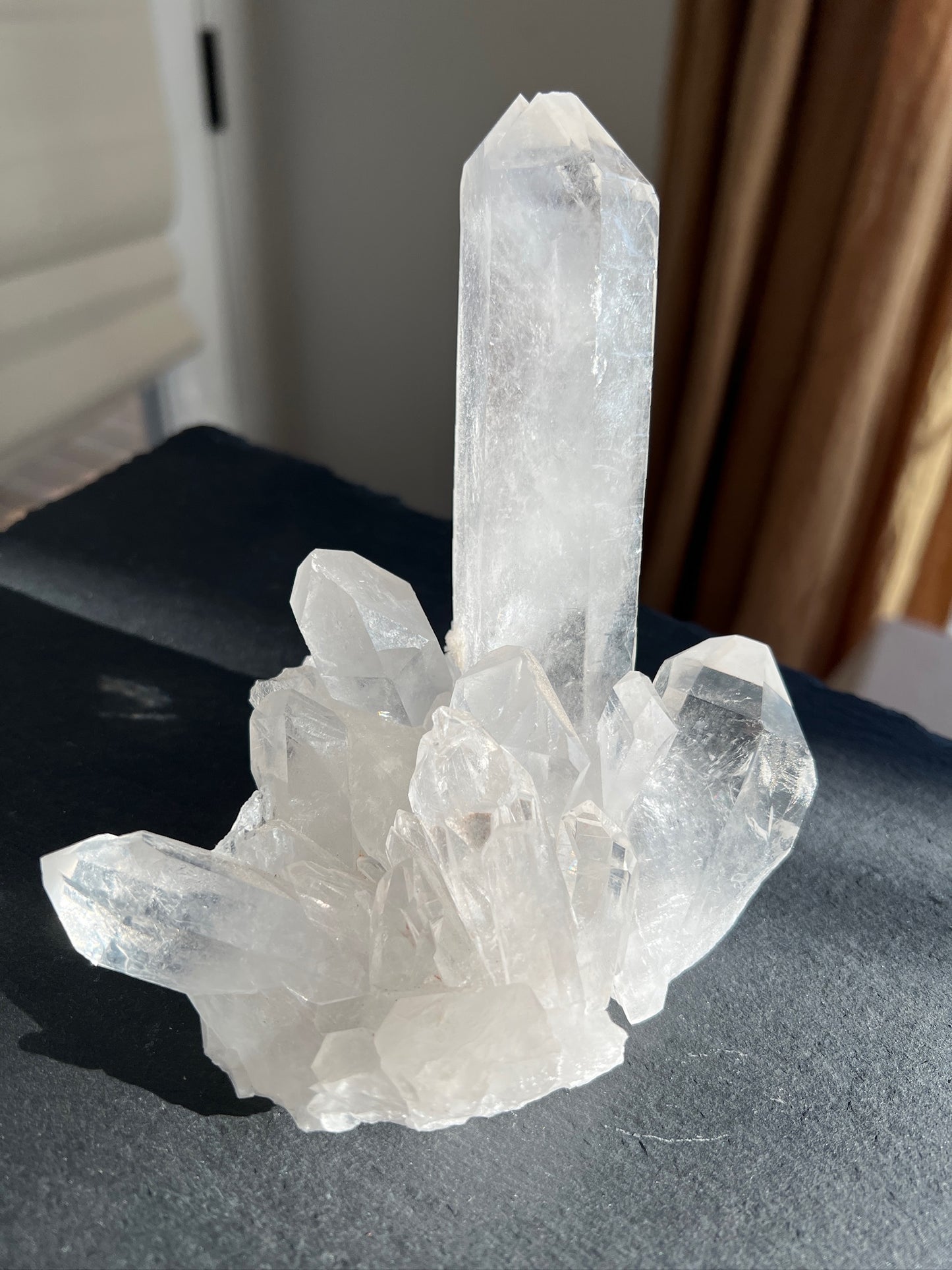 Self Standing Lemurian Quartz Cluster