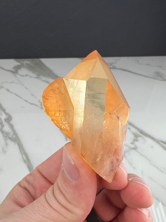 Tangerine Lemurian Quartz Point