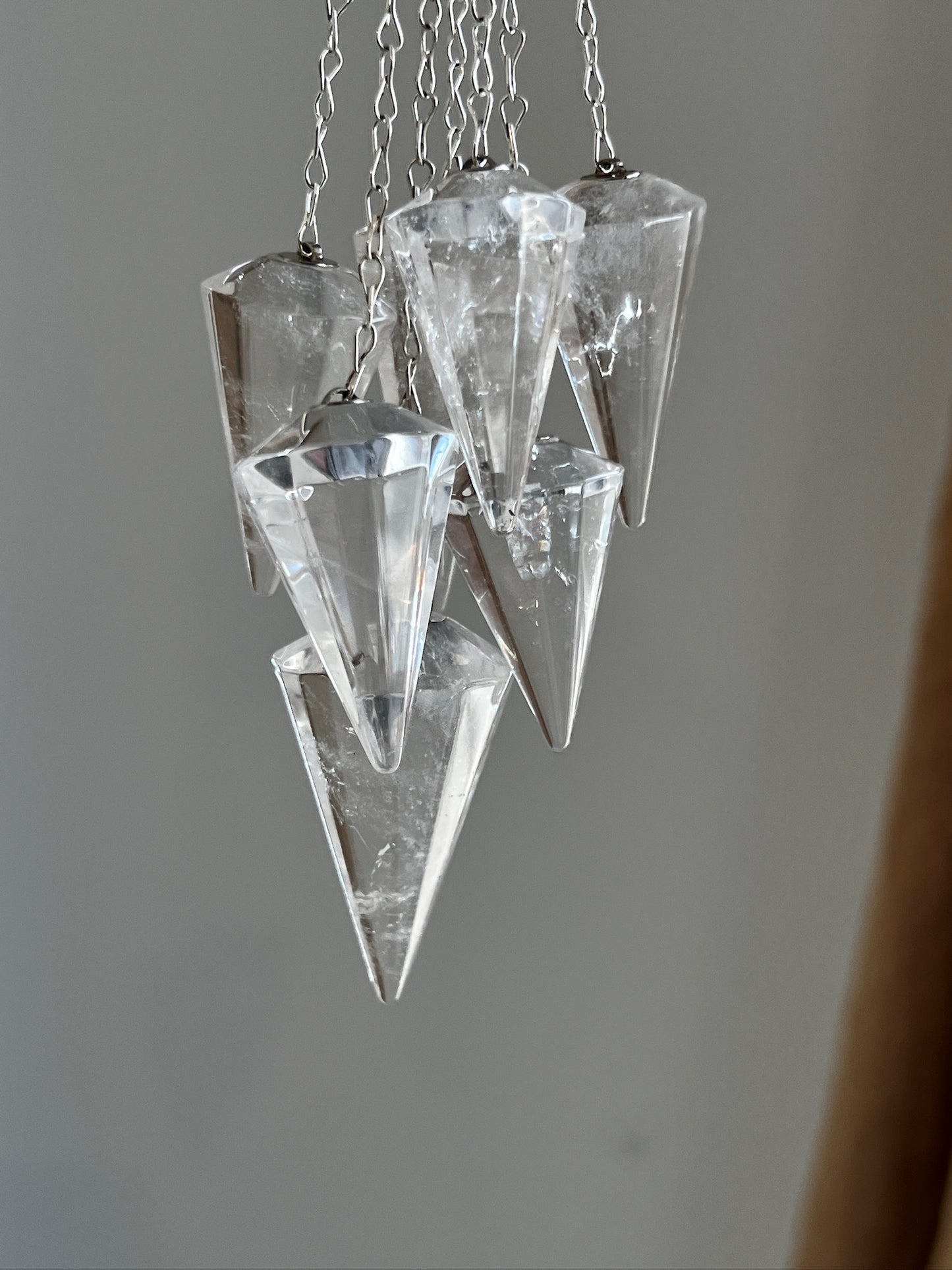 Clear Quartz Pendulums