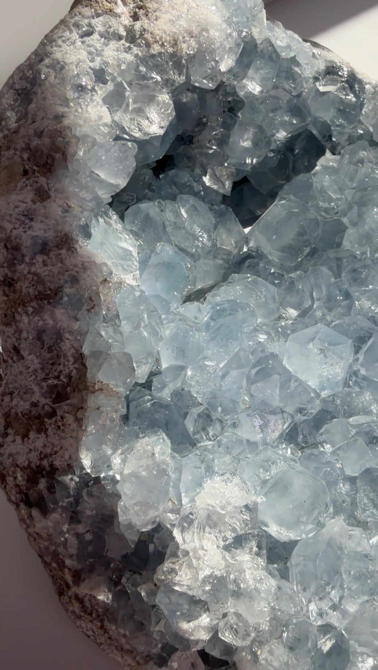 Huge Gemmy Blue Celestite Geode | Madagascar Celestine | XXL Statement | High Quality Crystal Mineral | 8.6 lbs