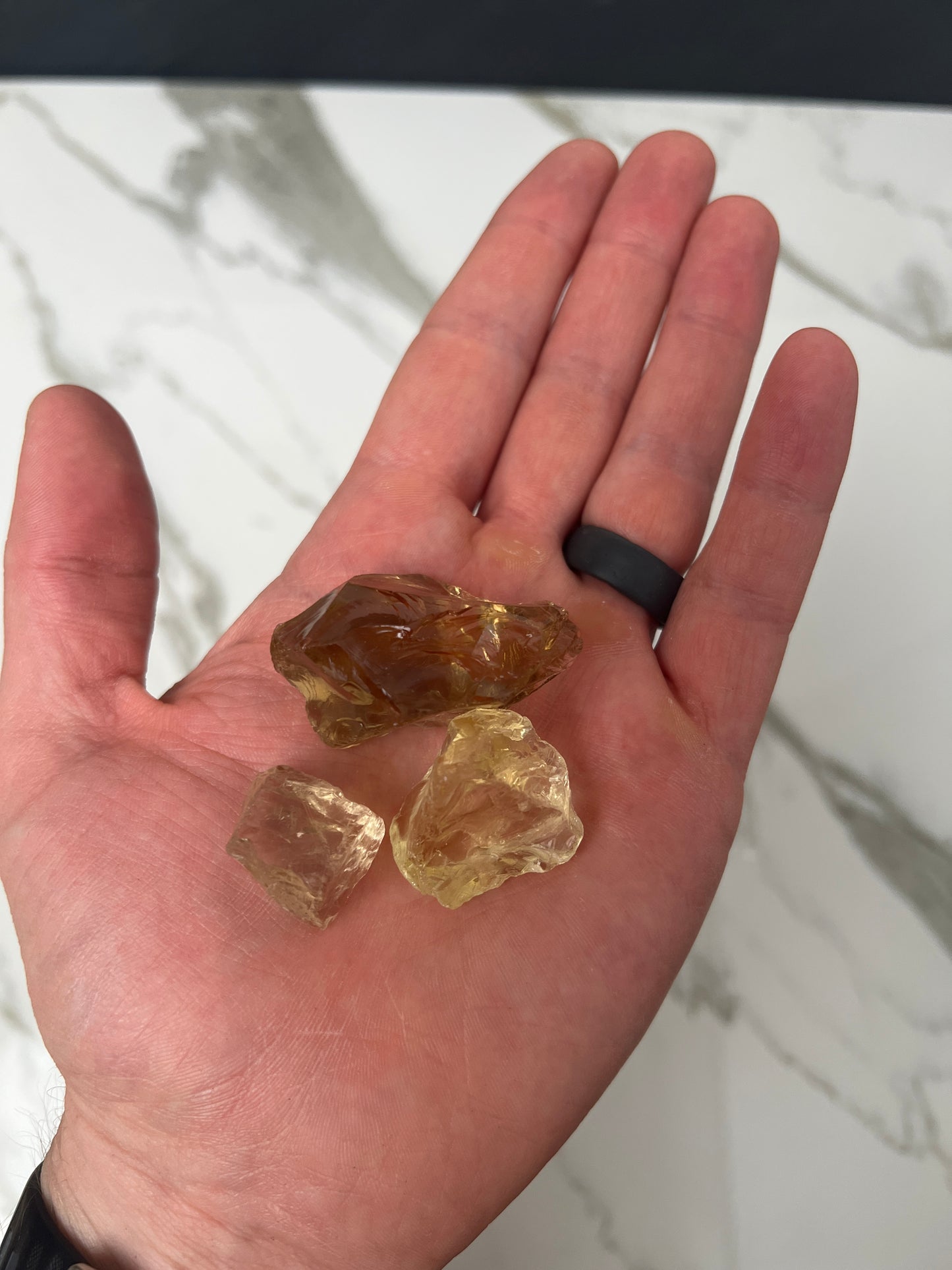 Raw Citrine Pieces - 50g selection