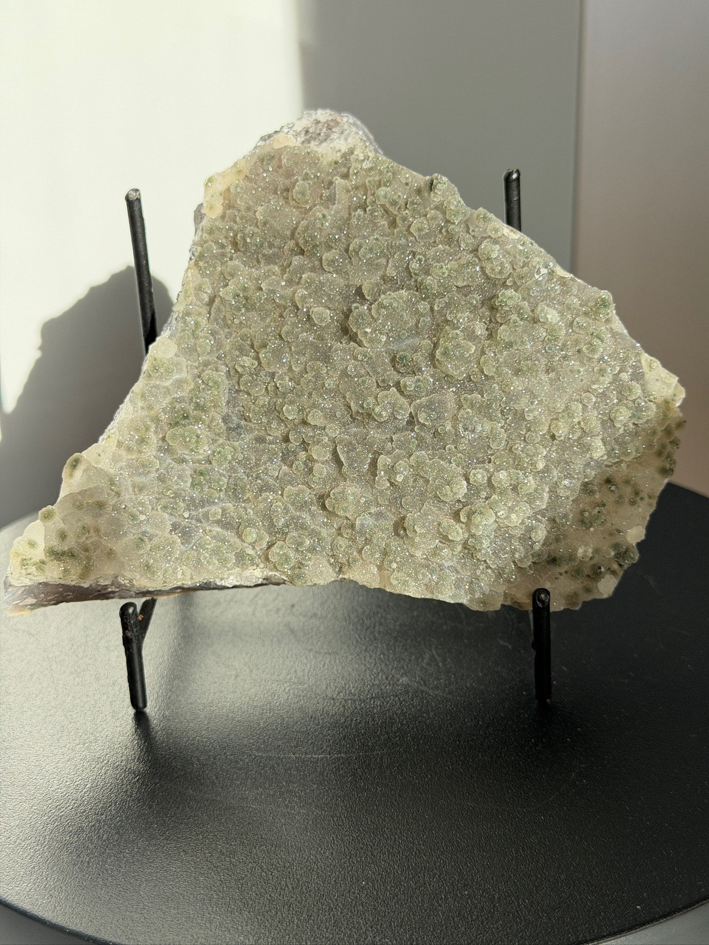 Green Amethyst Druzy Slab