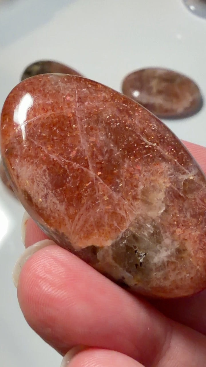 Very High Grade Confetti Sunstone