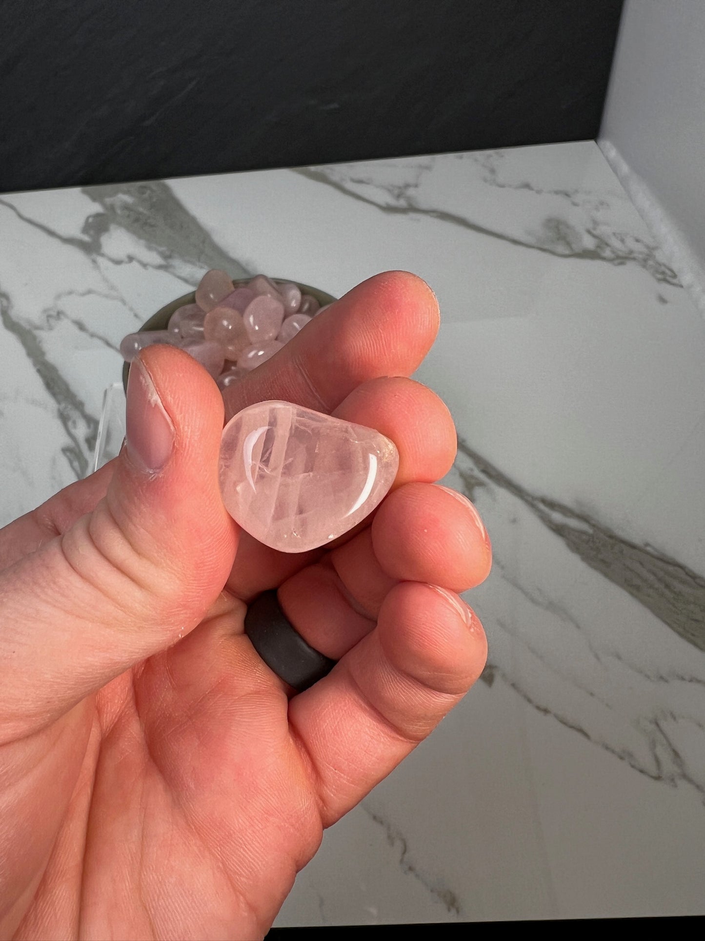 Rose Quartz Tumbles - AAA Grade