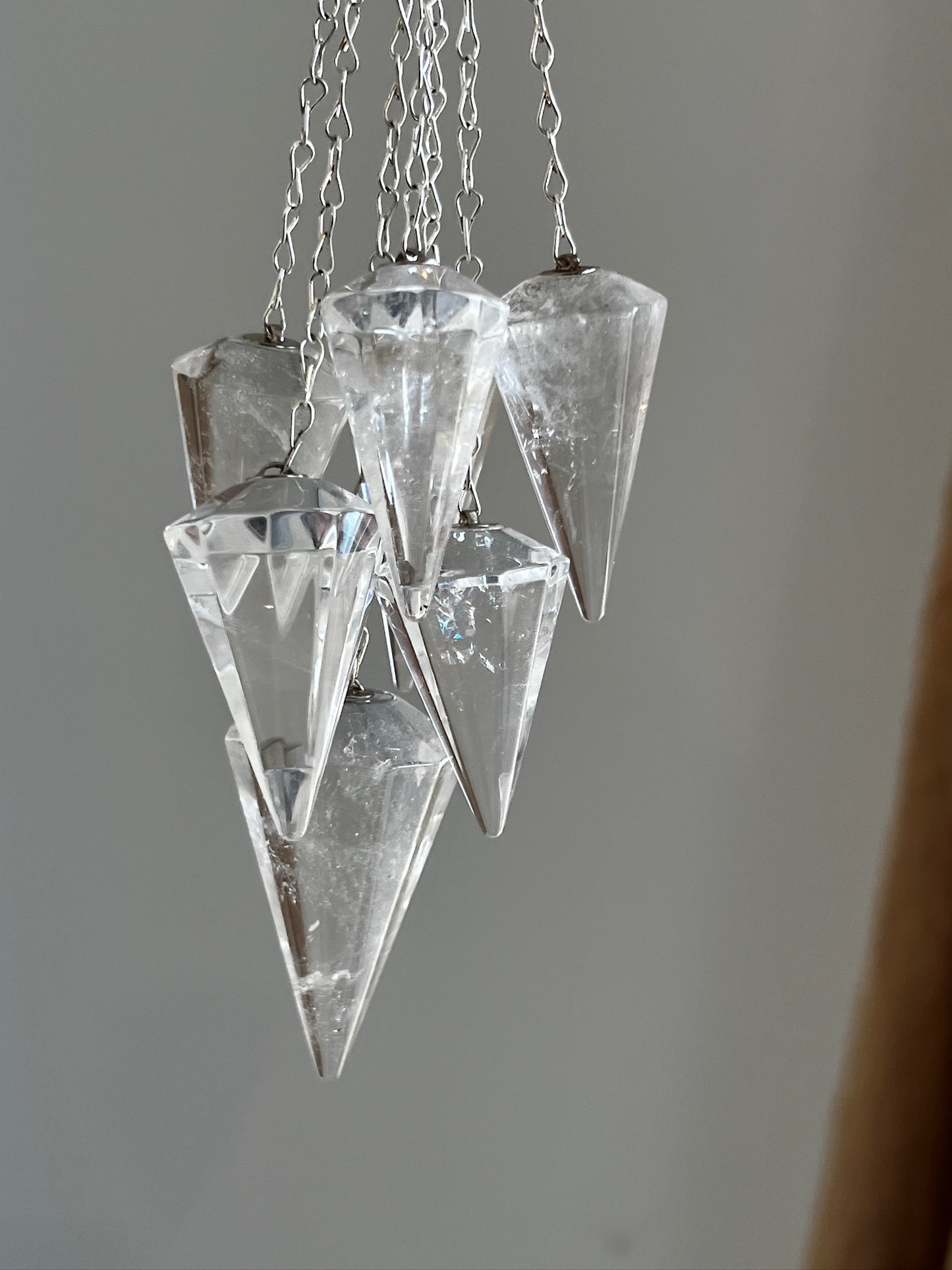 Clear Quartz Pendulums