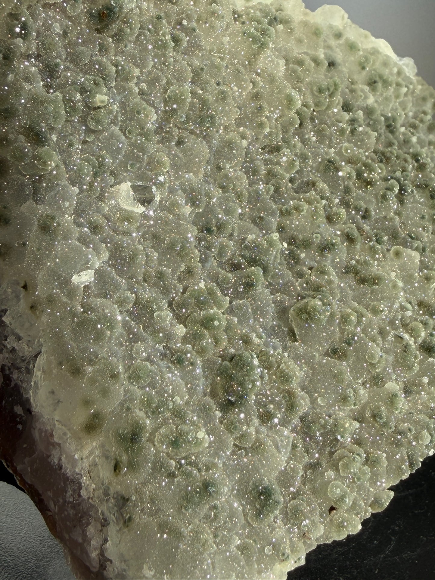 Green Amethyst Druzy Slab
