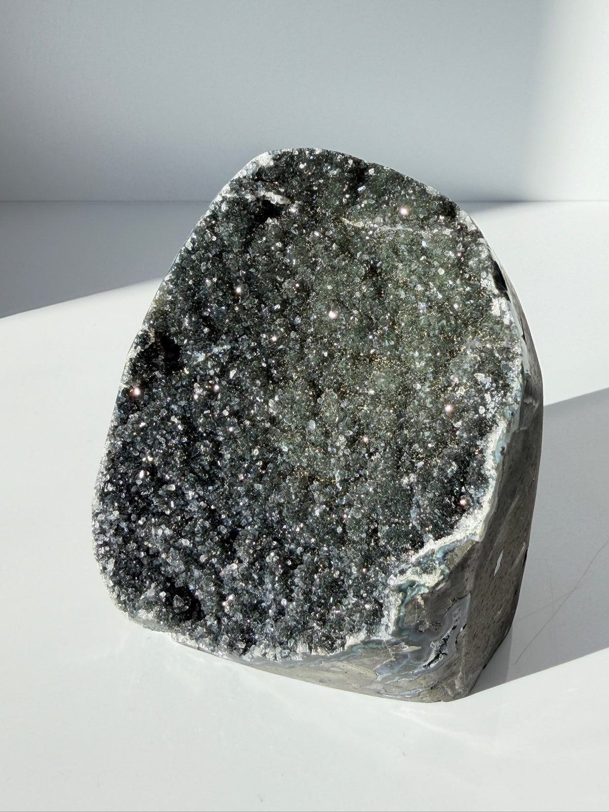 Bi-Color Black & Green Galaxy Amethyst | Uruguay