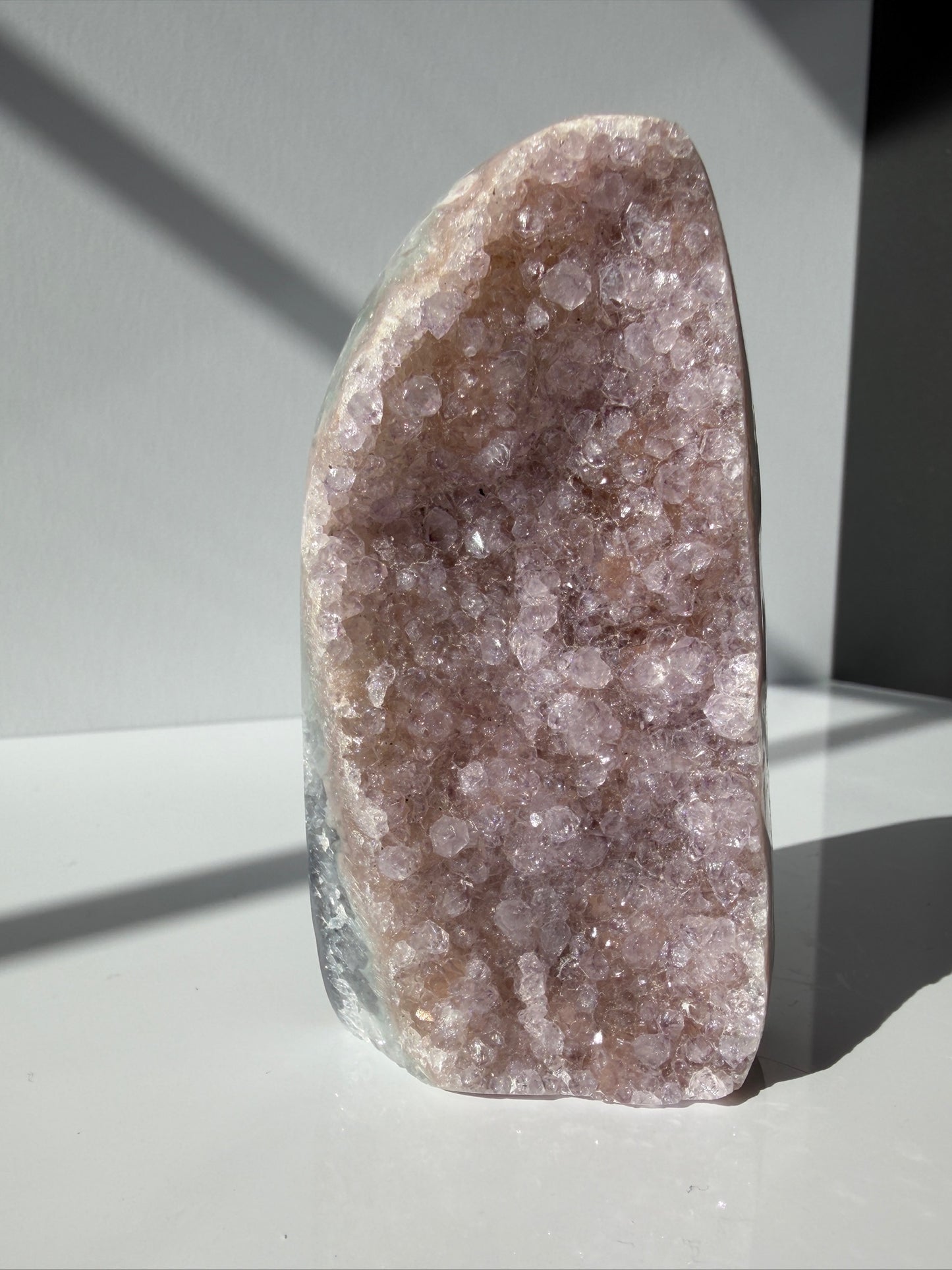 Lilac Pink Amethyst - Cut Base