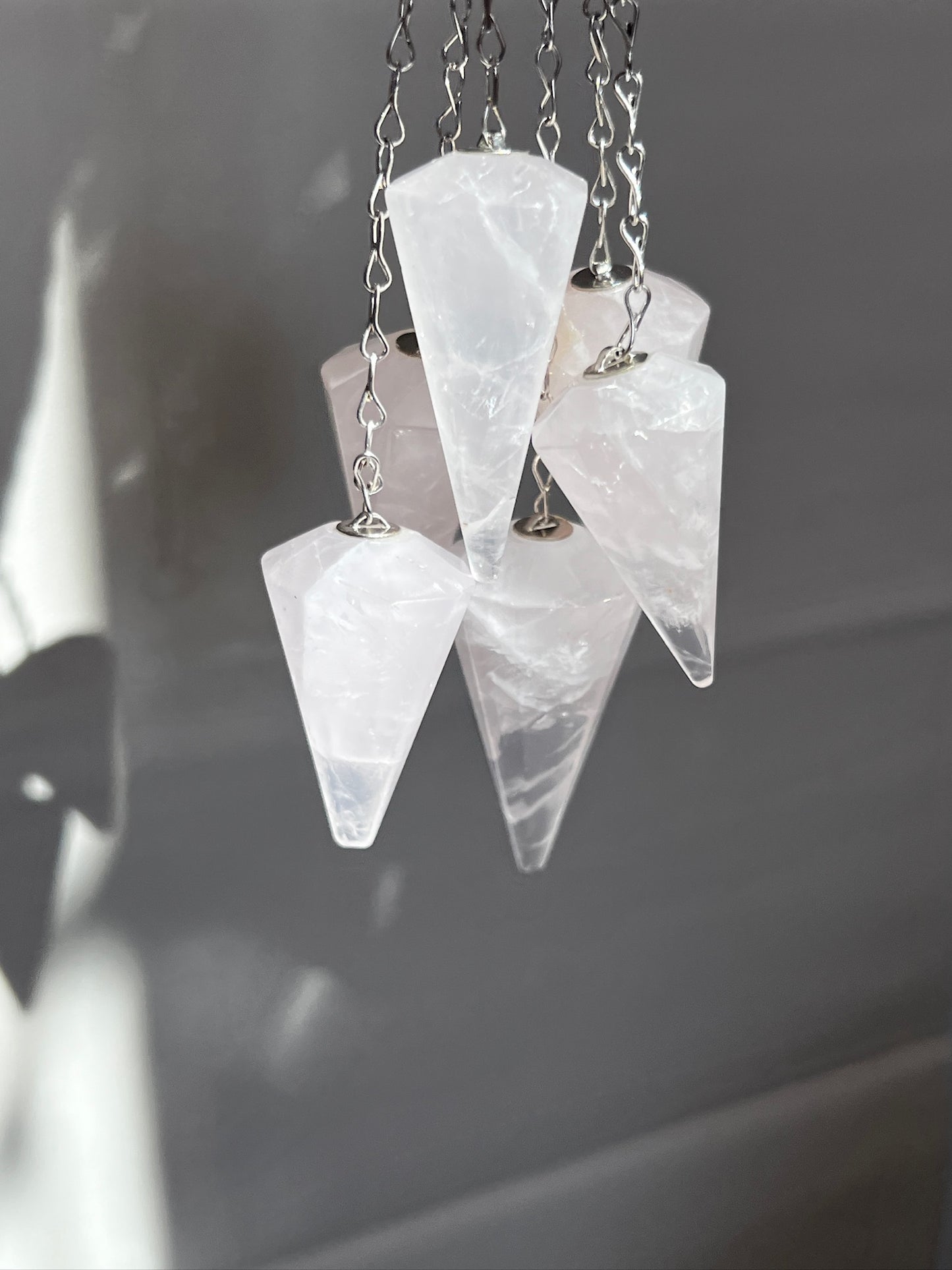 Rose Quartz Pendulums