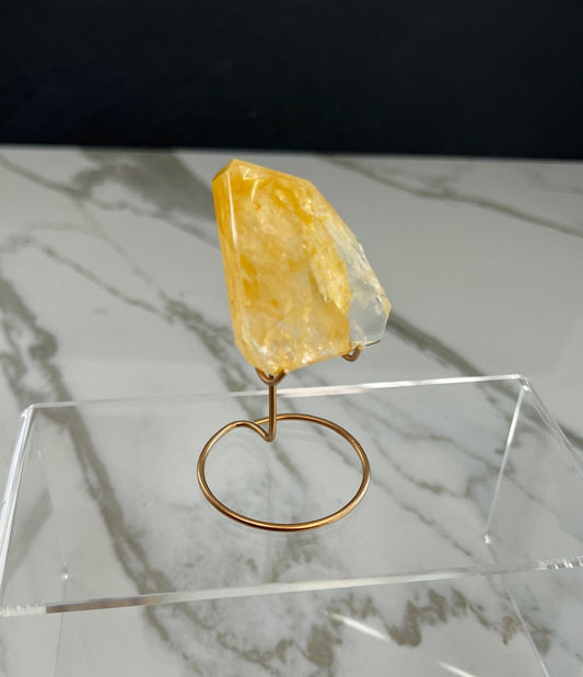 Golden Healer Quartz Freeform on Stand