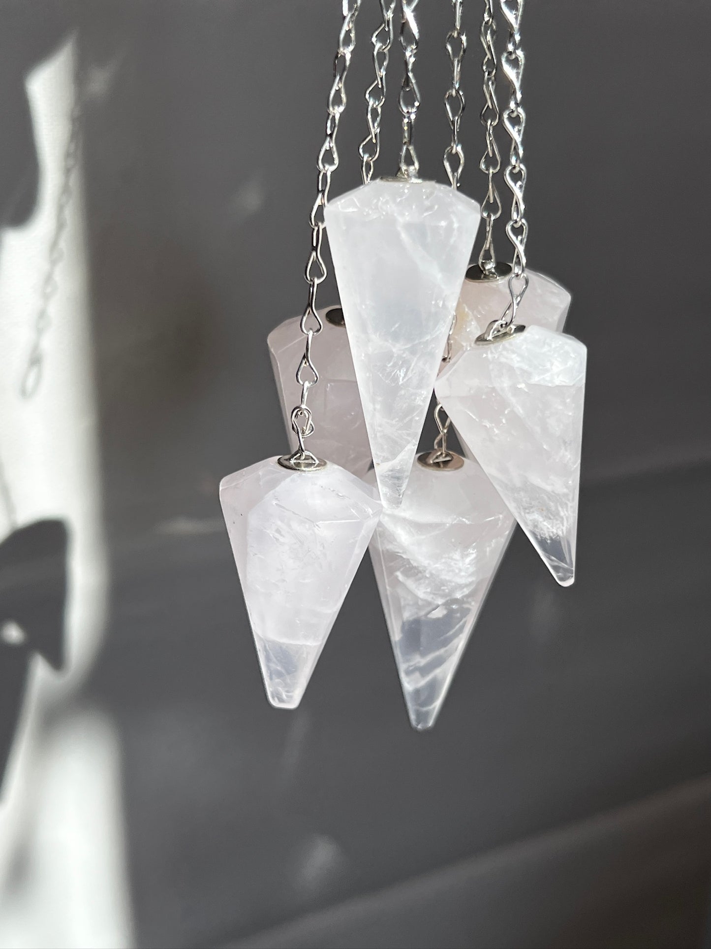 Rose Quartz Pendulums