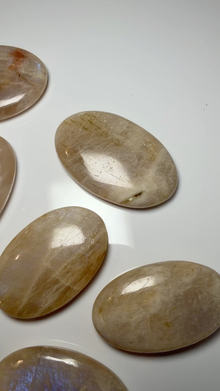 High Grade Flashy Moonstone Palms