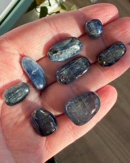 Blue Kyanite Polished Gems - Nepal