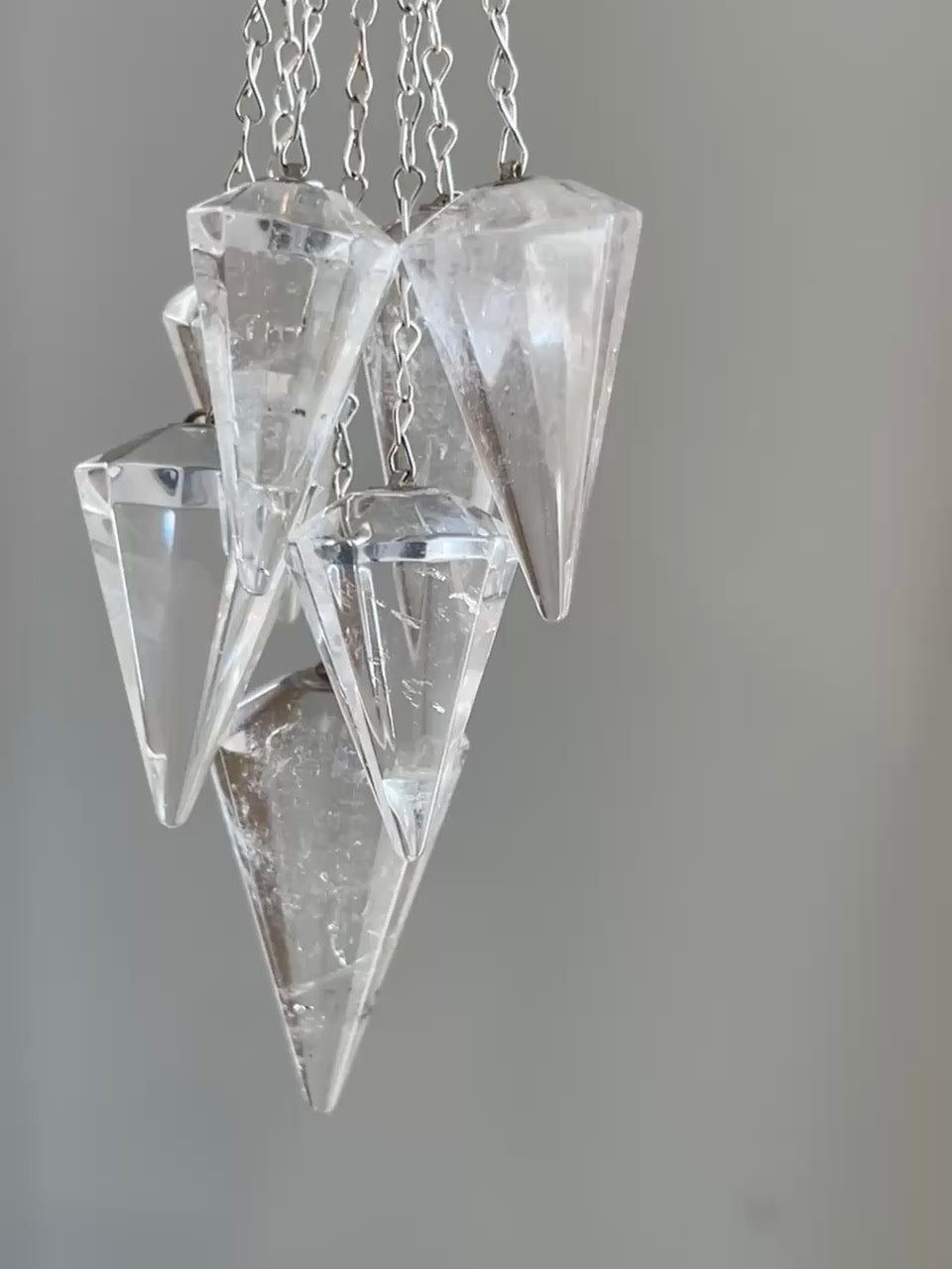 Clear Quartz Pendulums