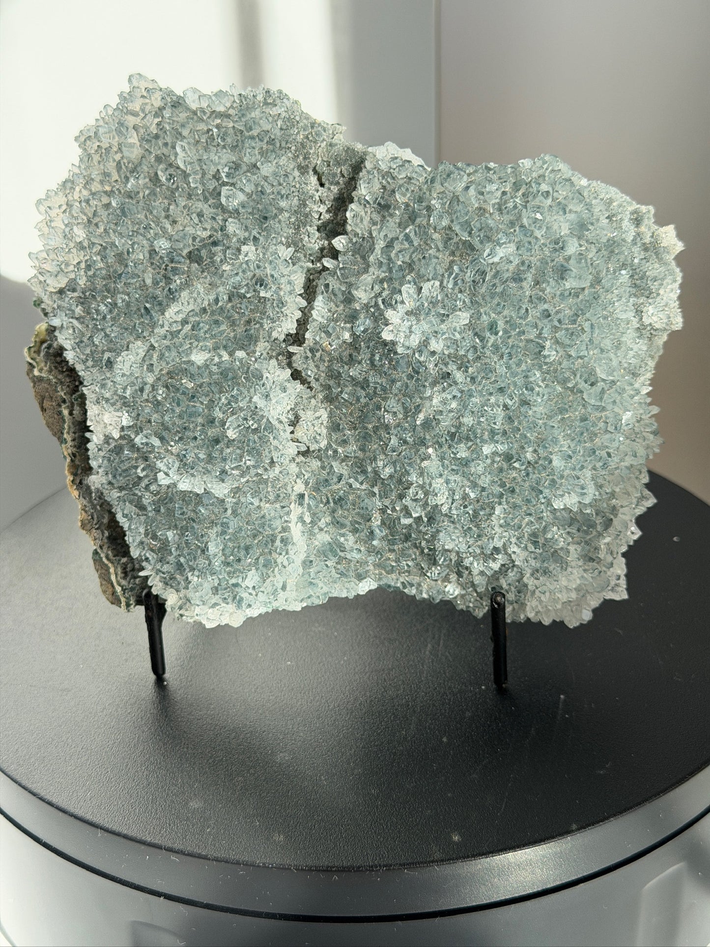 Green Zeolite Crystal Slab