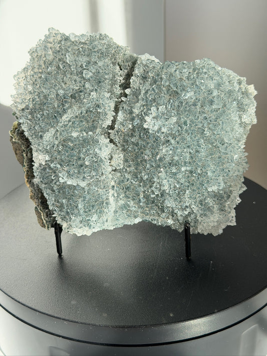 Green Zeolite Crystal Slab