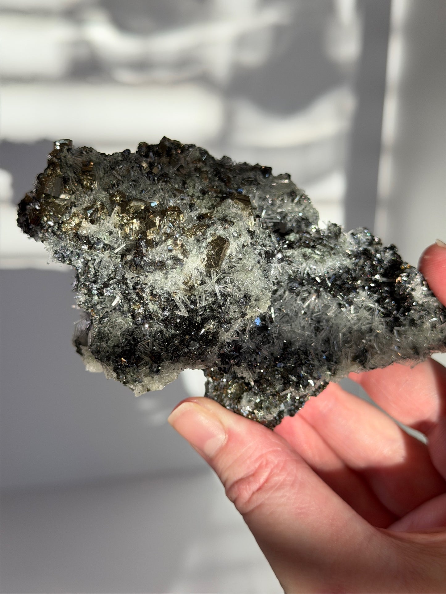 High Grade Pyrite, Sphalerite with Needle Quartz