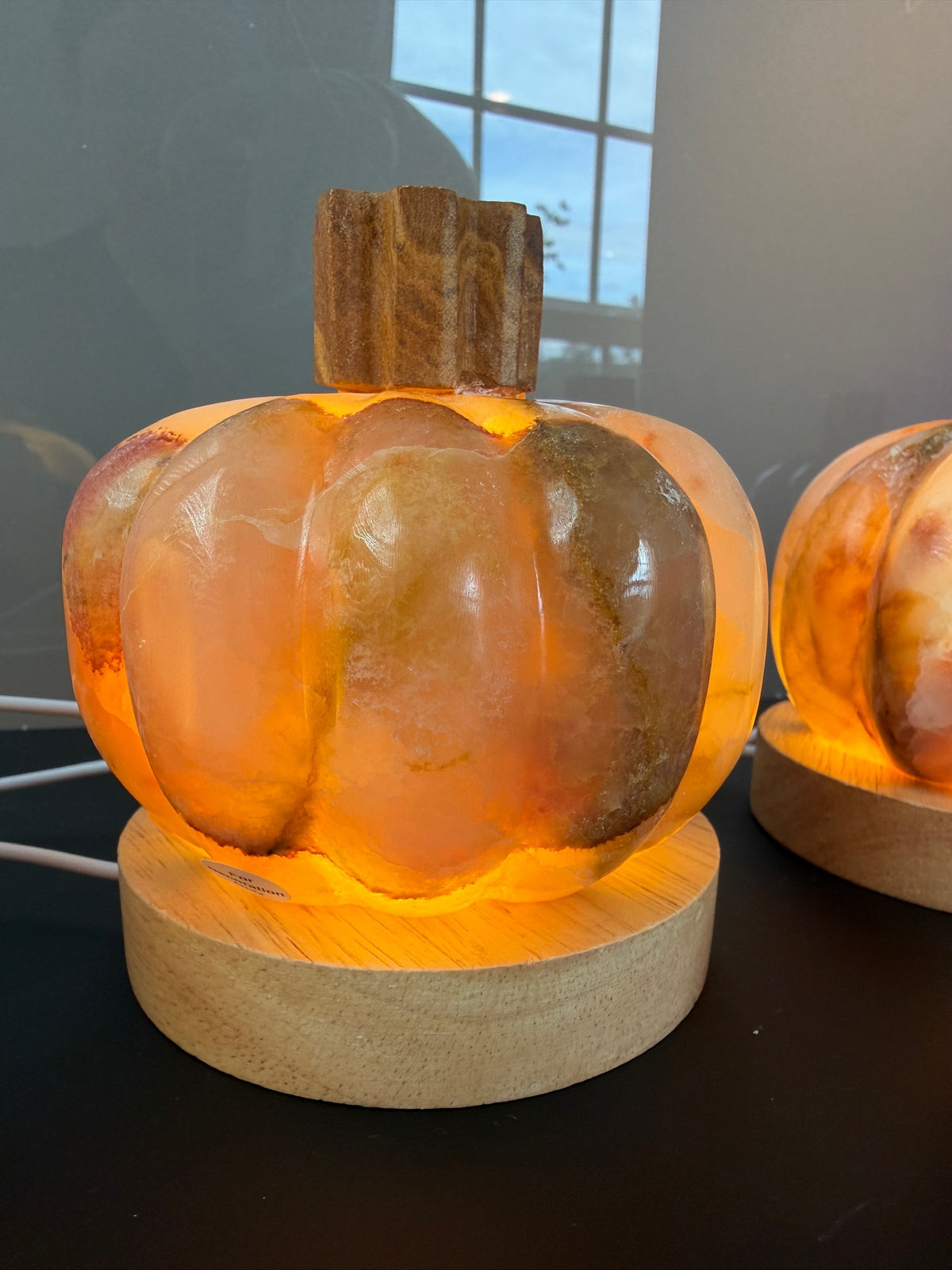 Mexican Calcite Onyx Pumpkins & Pumpkin Lamps | Hand-Carved | Quality | Fall Halloween Decor