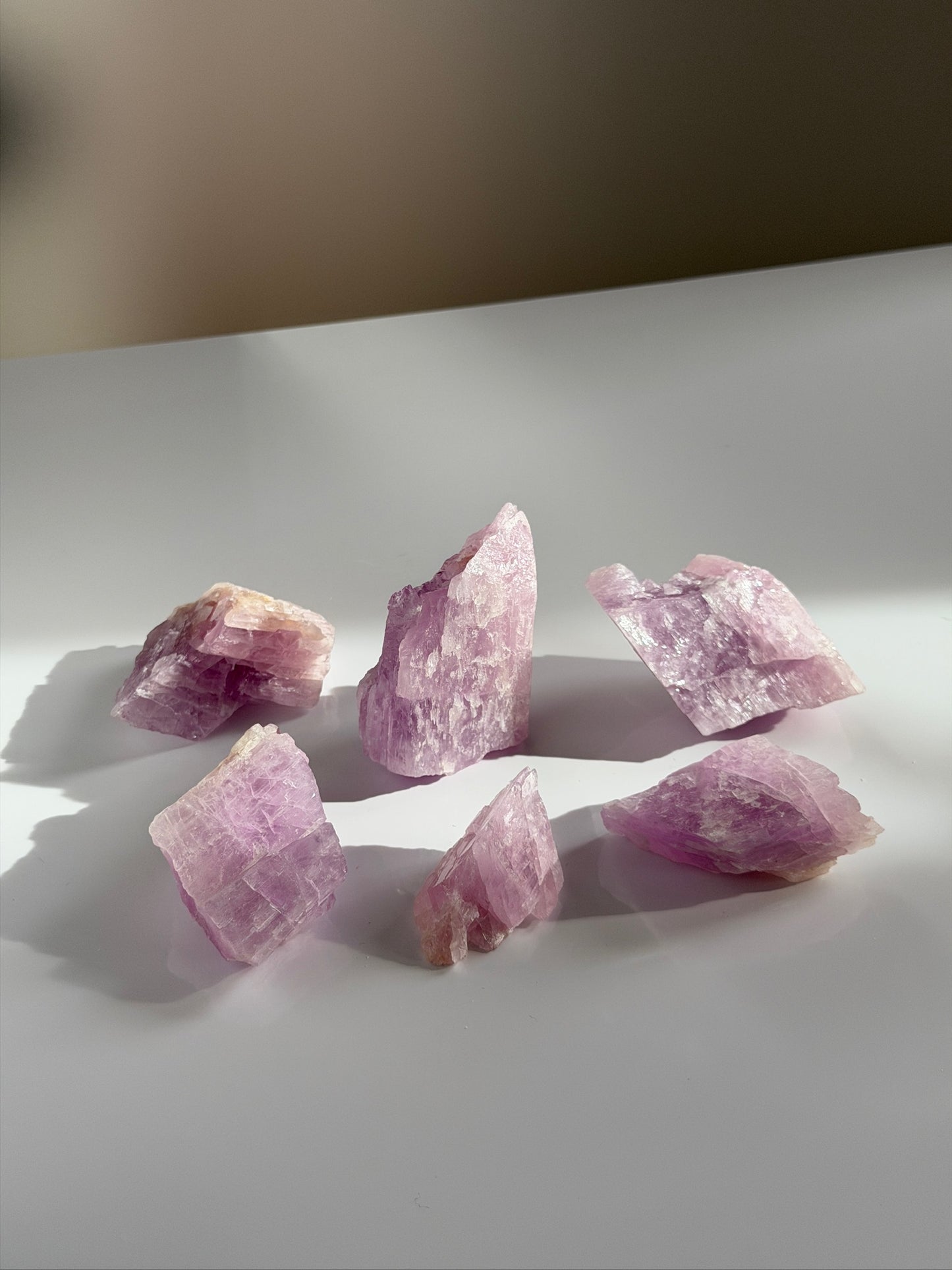 Raw Pink Kunzite - UV Reactive!
