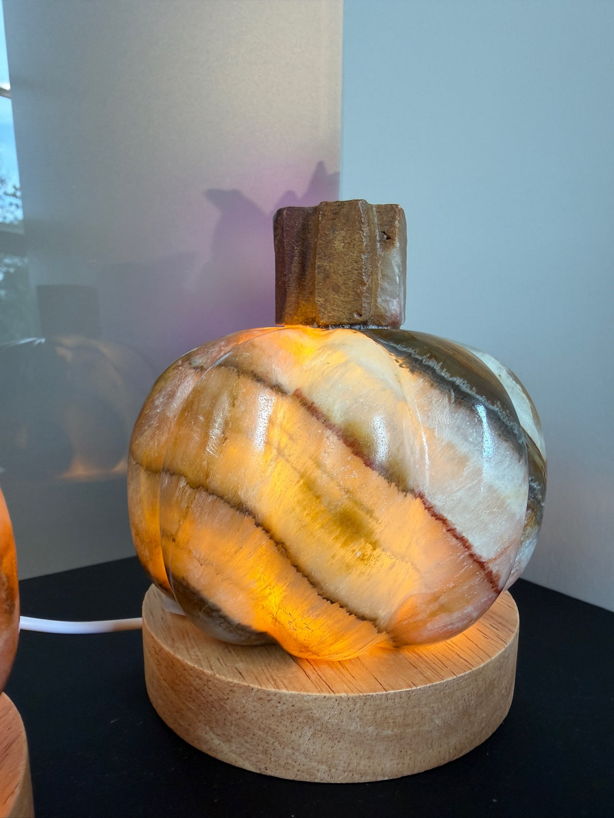 Mexican Calcite Onyx Pumpkins & Pumpkin Lamps | Hand-Carved | Quality | Fall Halloween Decor