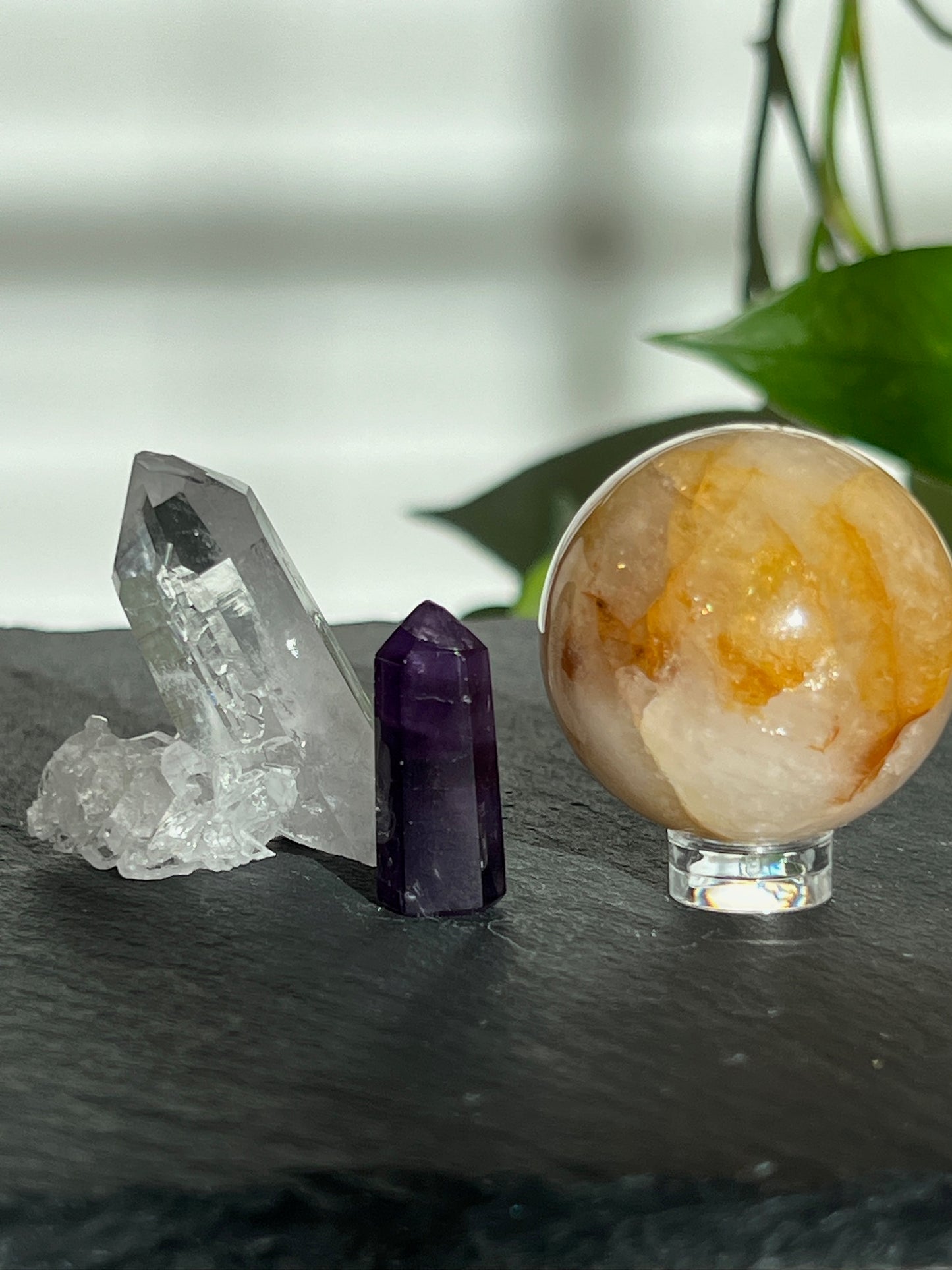 Handpicked Bundle - Golden Healer Quartz, Amethyst, Lemurian Quartz