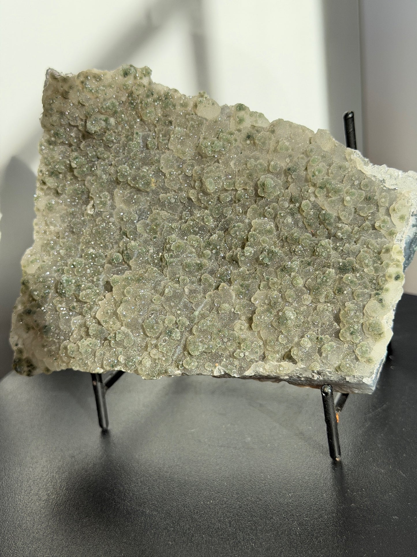 Green Amethyst Druzy Slab