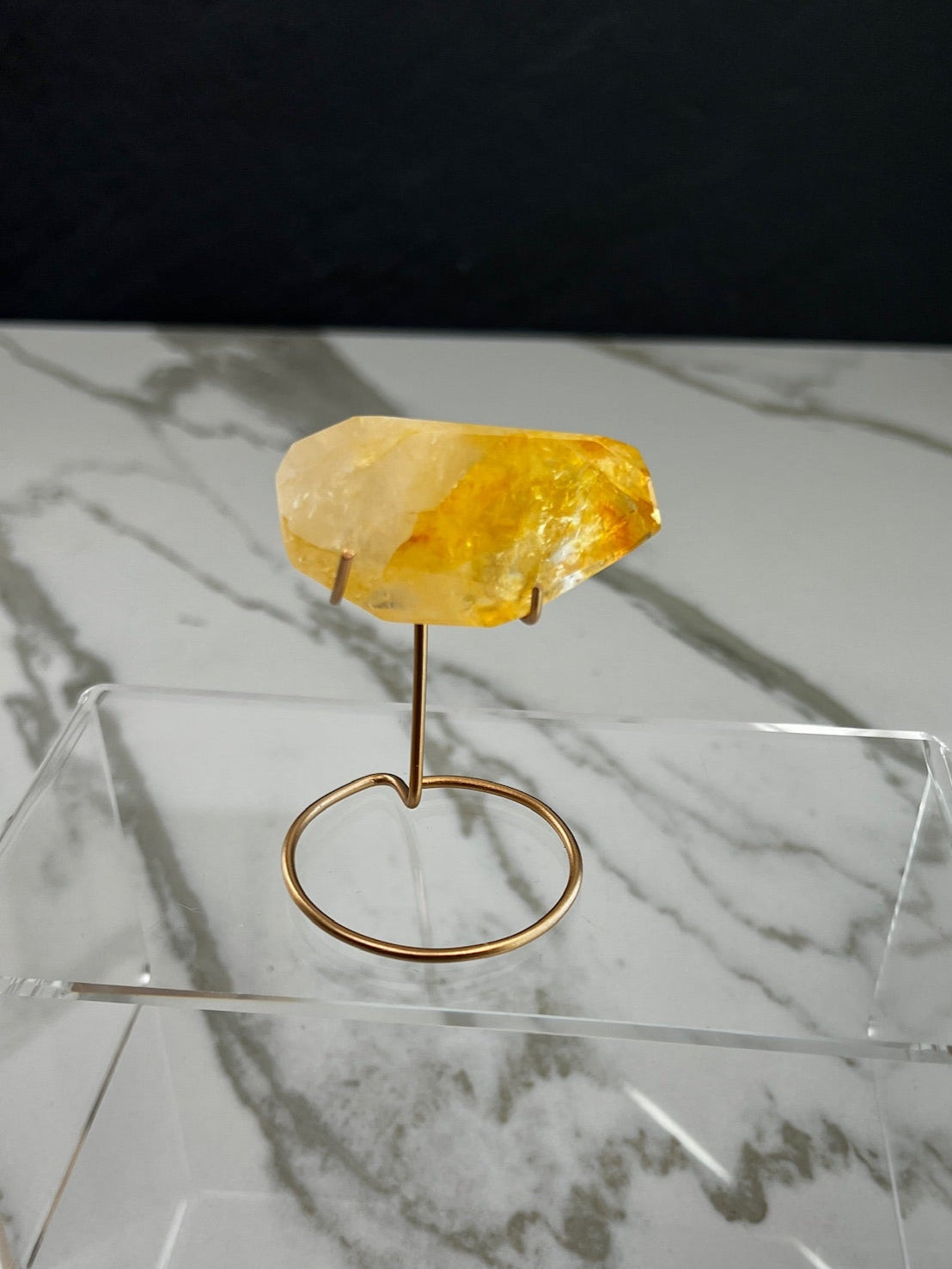 Golden Healer Quartz Freeform on Stand