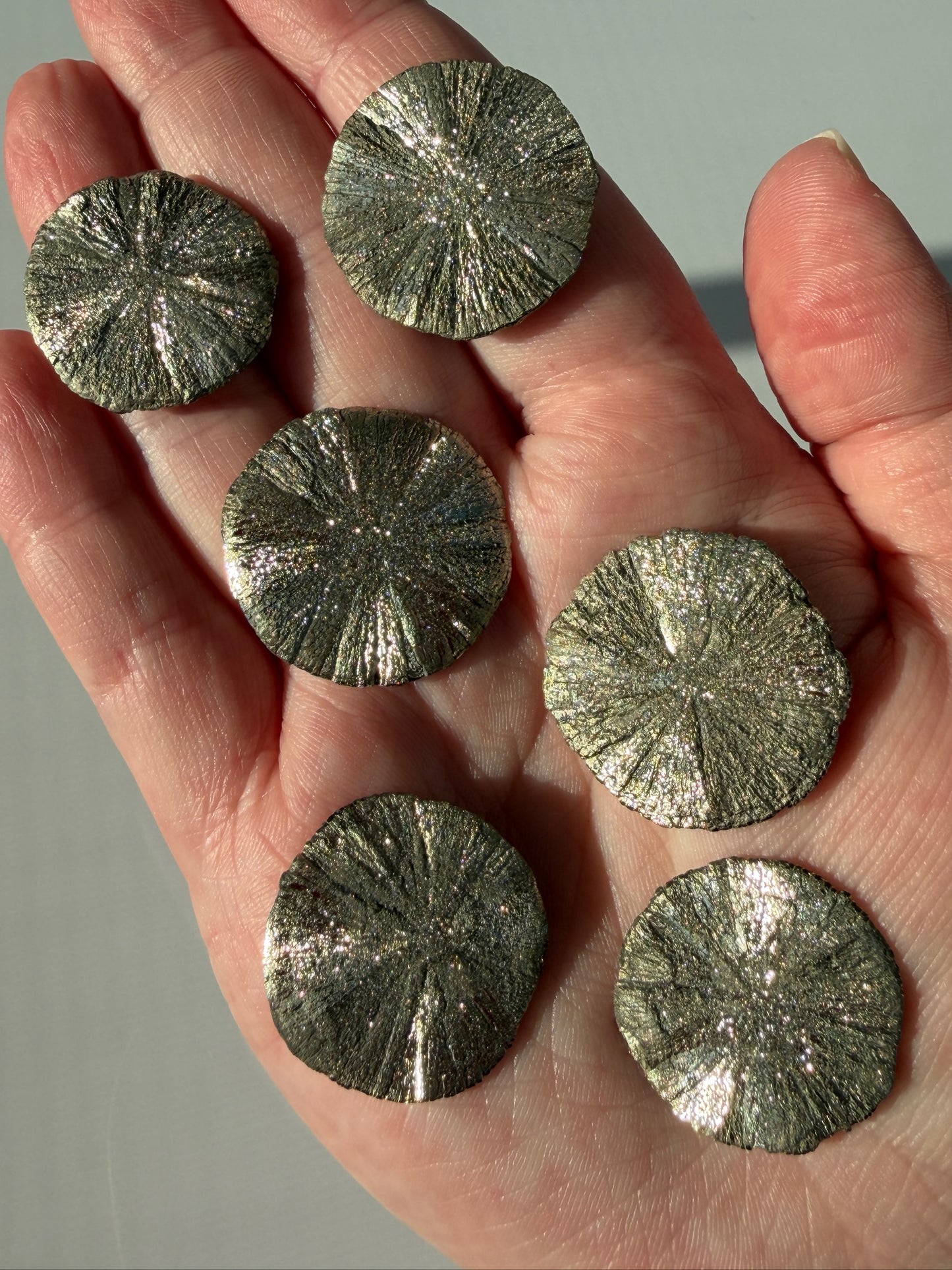 Genuine Mini Pyrite Sun | High Jewelry Grade | Sparta Illinois | High Luster | Rare Find