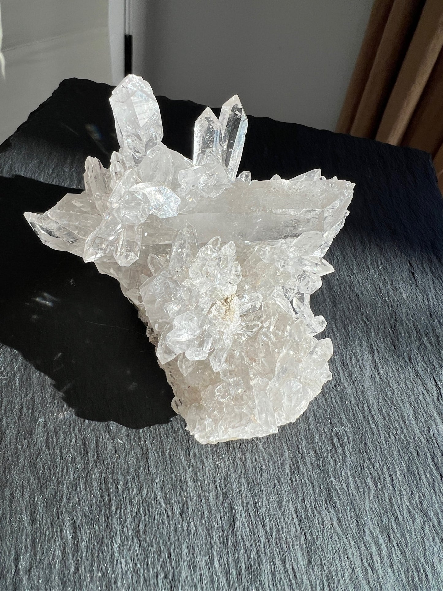 Lemurian Quartz Cluster on Chlorite Plate