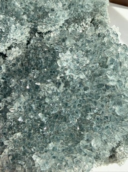 Green Zeolite Crystal Slab