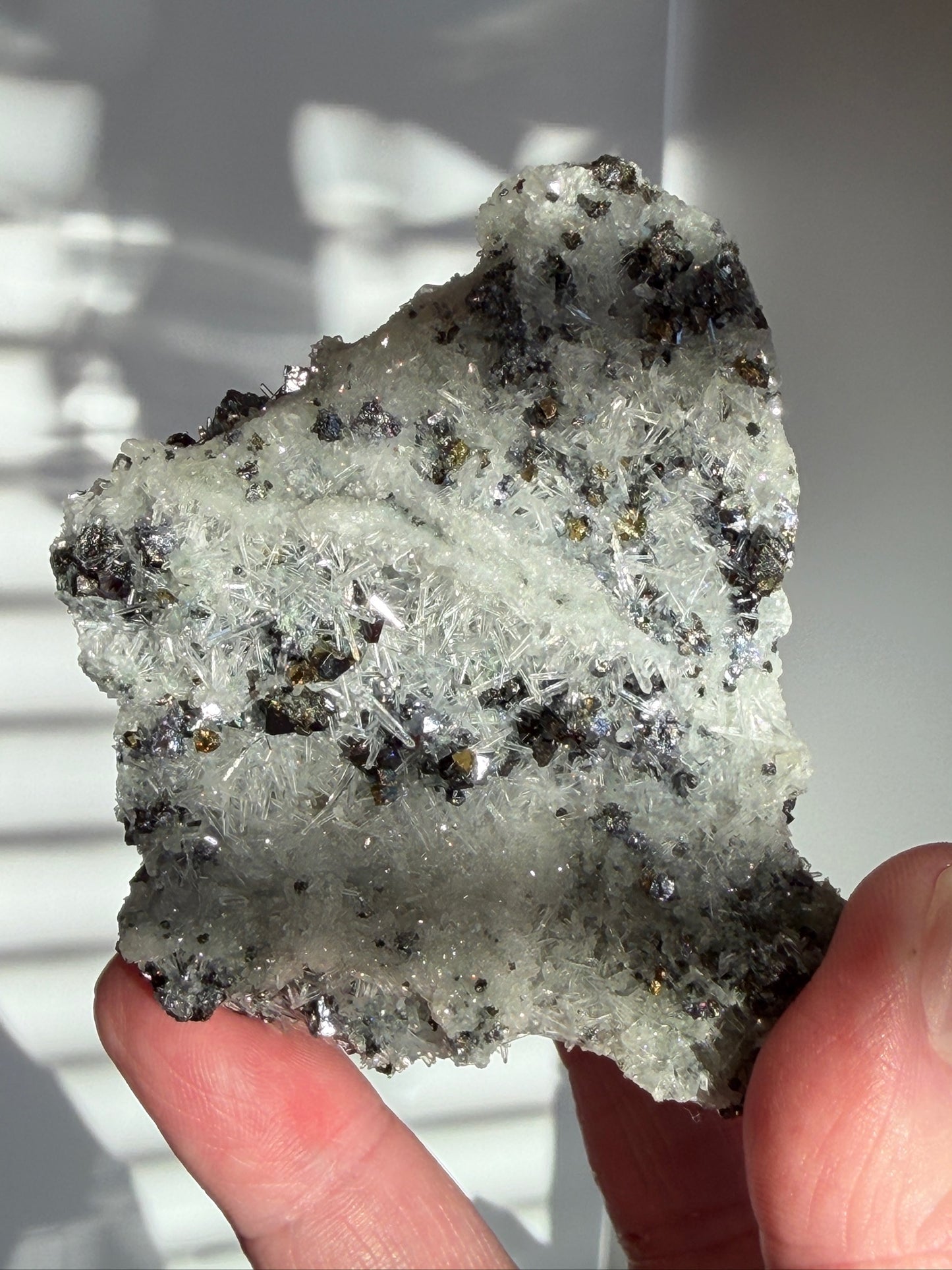 High Grade Pyrite, Sphalerite with Needle Quartz