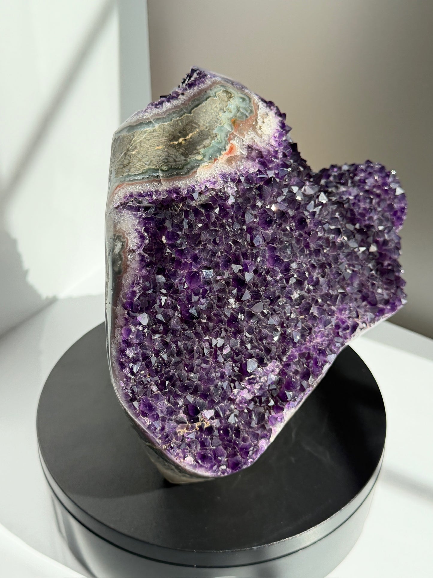 AAA XL Deep Purple Wrap-Around Amethyst Cut Base
