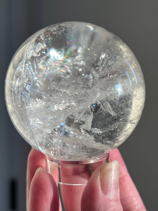 Lemurian Quartz Sphere