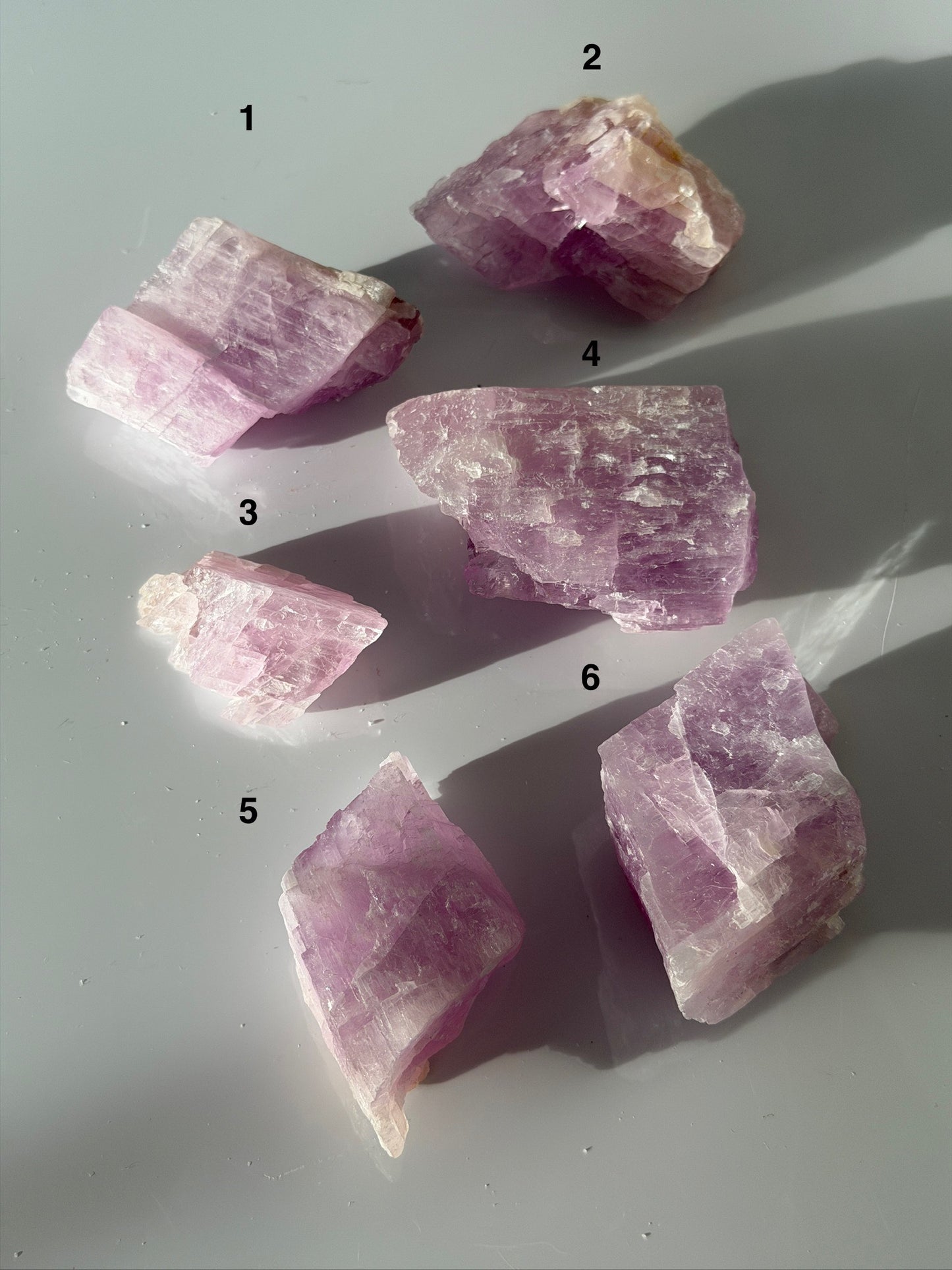 Raw Pink Kunzite - UV Reactive!