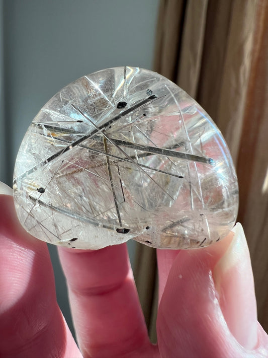 Rutilated Quartz Lens