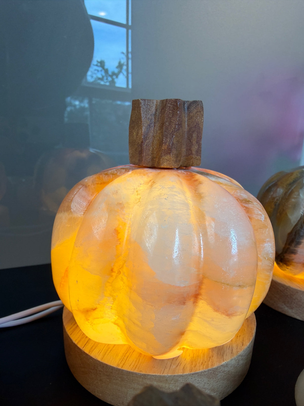 Mexican Calcite Onyx Pumpkins & Pumpkin Lamps | Hand-Carved | Quality | Fall Halloween Decor