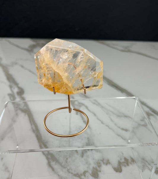 Golden Healer Quartz Freeform on Stand