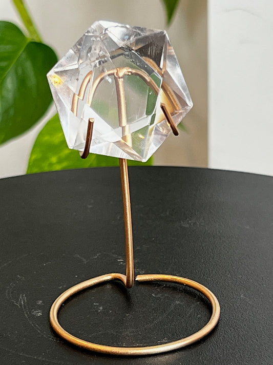 Stunning Clear Quartz Gem on Stand