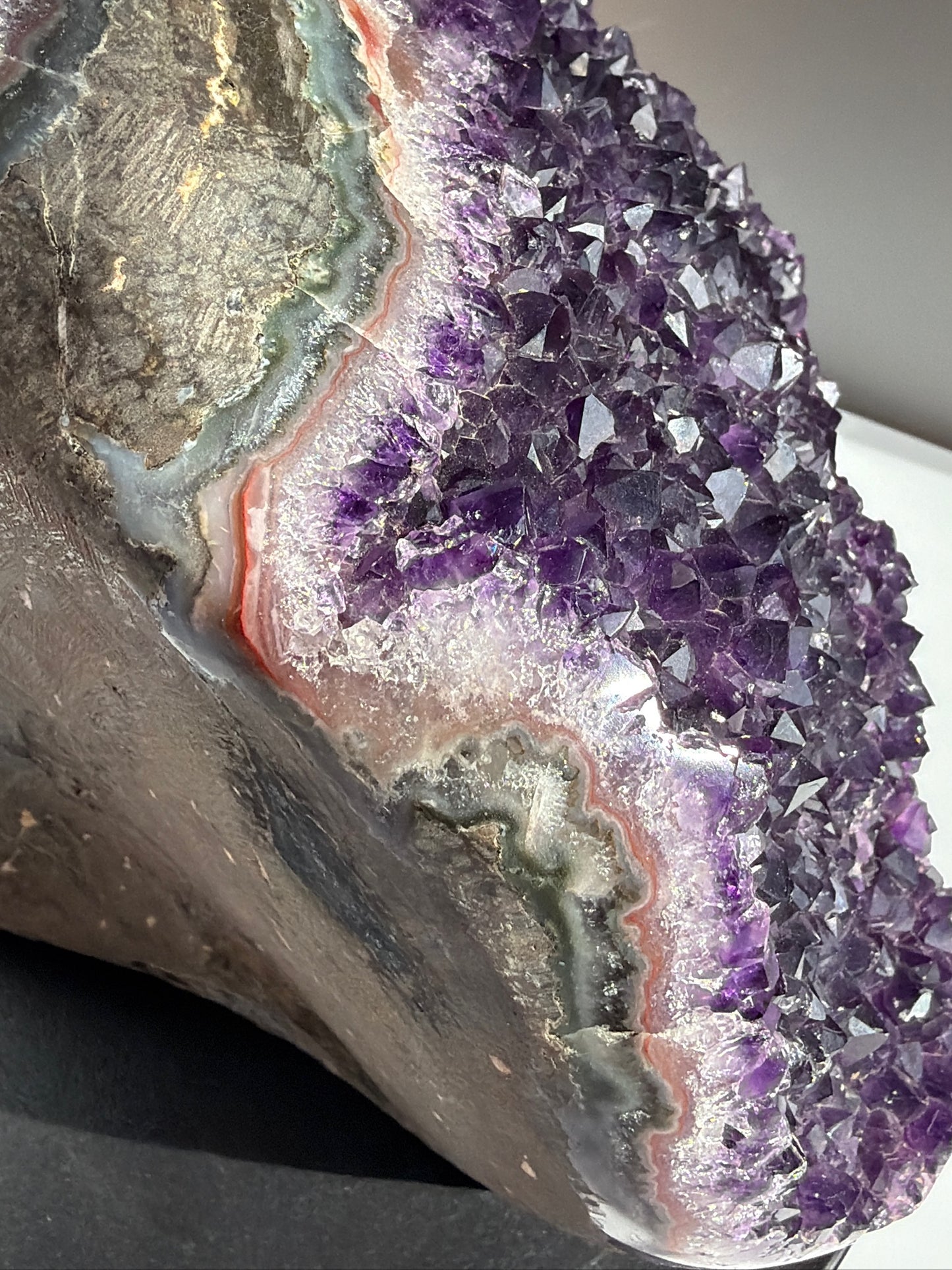 AAA XL Deep Purple Wrap-Around Amethyst Cut Base