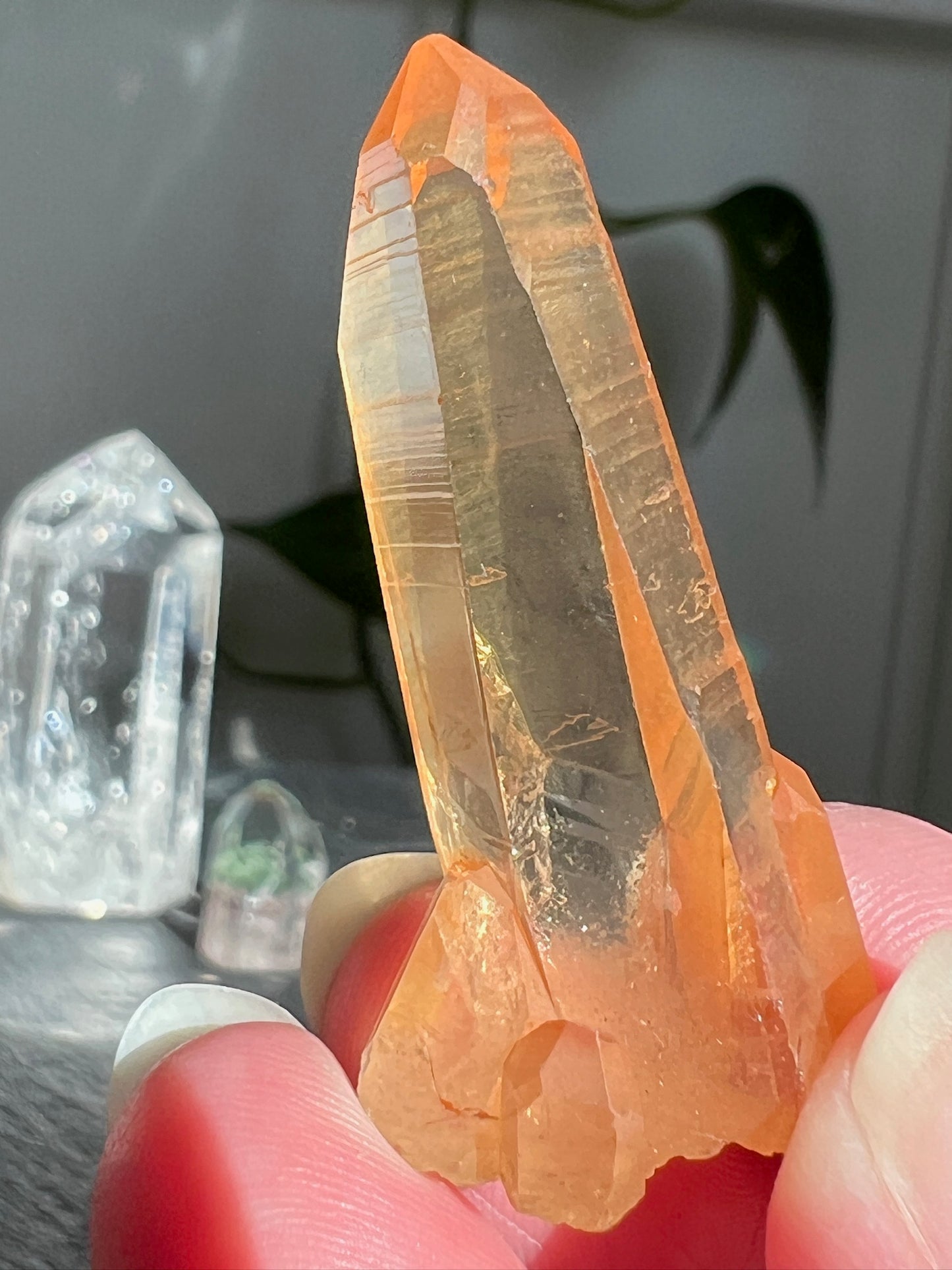 Handpicked Bundle - Lodolite, Clear Lemurian Quartz & Tangerine Lemurian Quartz